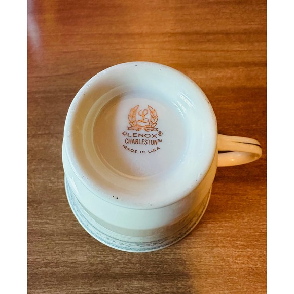 Vintage 3 1/8” footed cup Charleston by Lenox - Picture 5 of 10